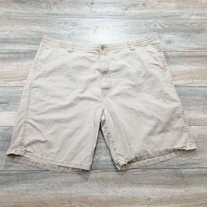 Wrangler Jean Co Mens Cargo Shorts Loose Fit 42" Waist Casual Work Vacation Tan